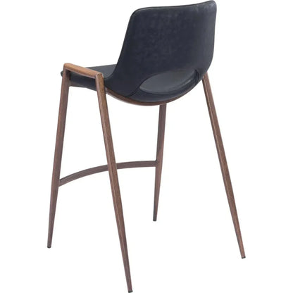 Desi Counter Chair (Set of 2) Black - LOOMLAN - Zuo Modern - Counter Stools