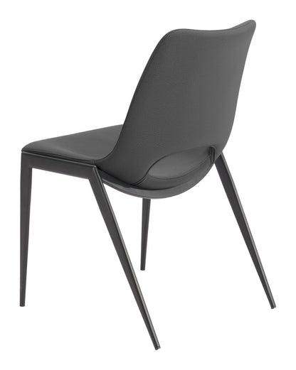 Zuo Modern Desi Faux Leather Armless Dining Chair 2PC