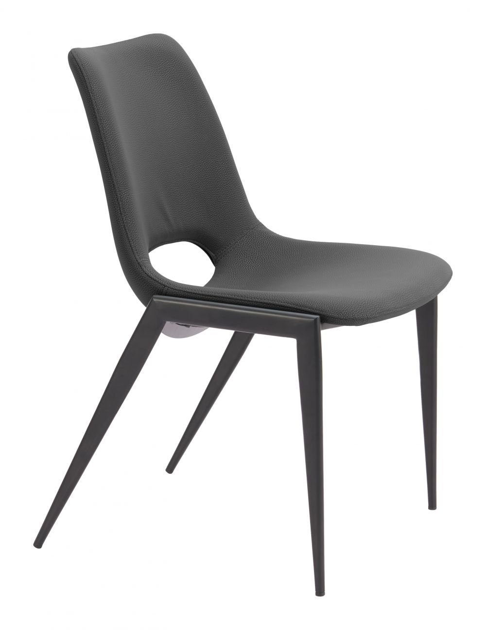 Zuo Modern Desi Faux Leather Armless Dining Chair 2PC