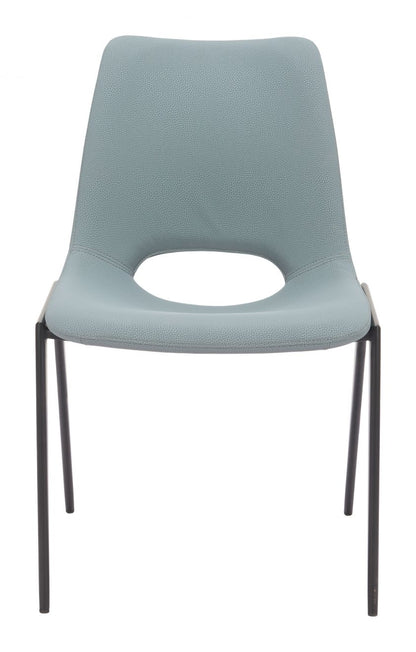 Zuo Modern Desi Faux Leather Armless Dining Chair 2PC