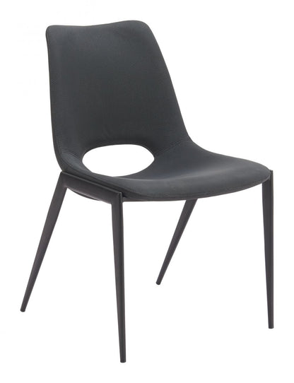 Zuo Modern Desi Faux Leather Armless Dining Chair 2PC