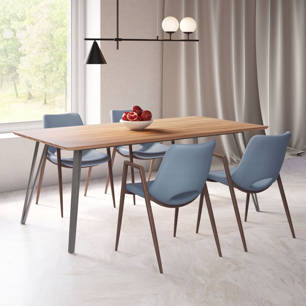Zuo Modern Desi Faux Leather Dining Chair 2PC