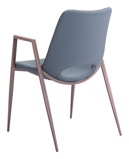 Zuo Modern Desi Faux Leather Dining Chair 2PC