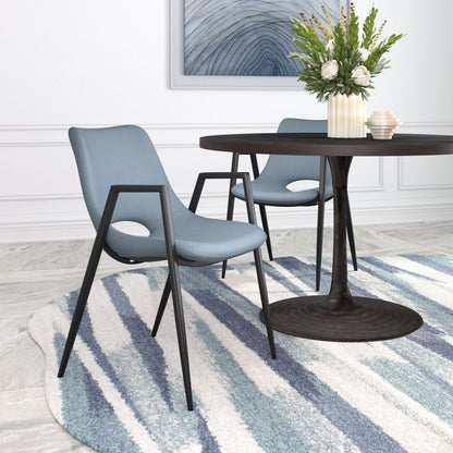 Zuo Modern Desi Faux Leather Dining Chair 2PC