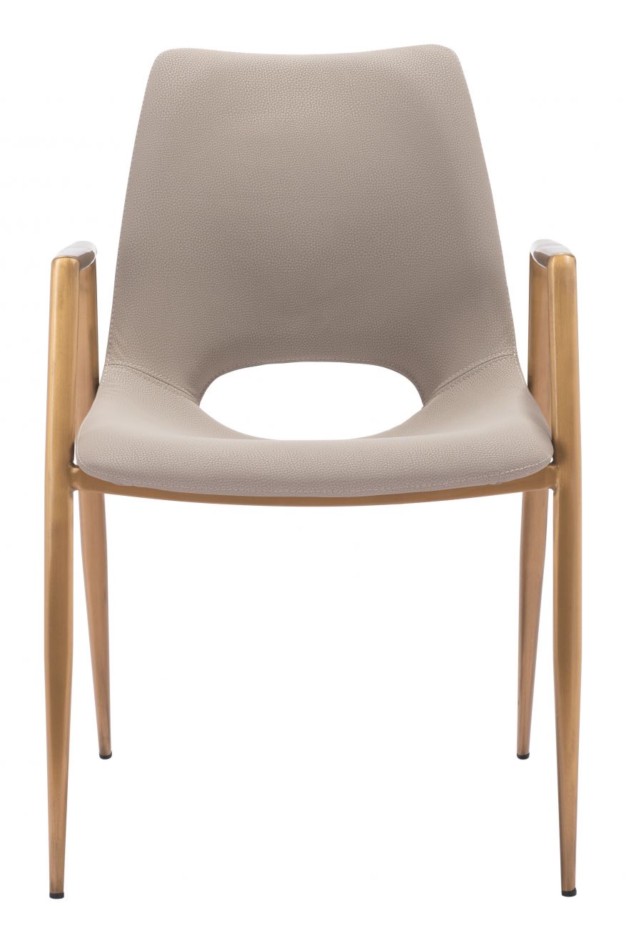 Zuo Modern Desi Faux Leather Dining Chair 2PC