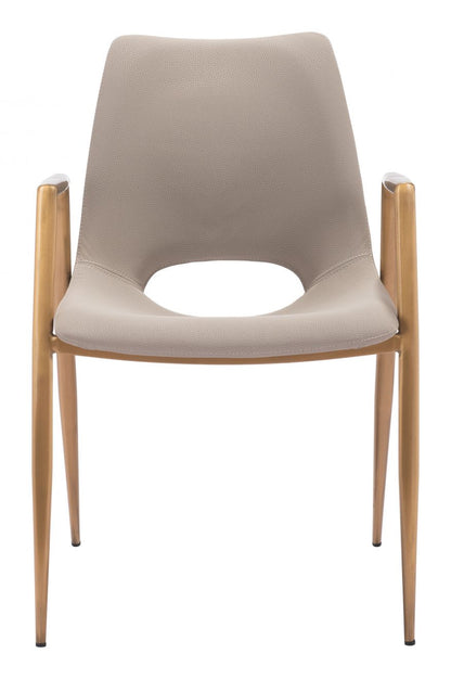 Zuo Modern Desi Faux Leather Dining Chair 2PC