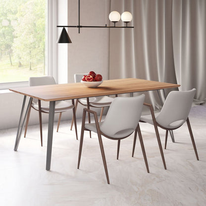 Zuo Modern Desi Faux Leather Dining Chair 2PC