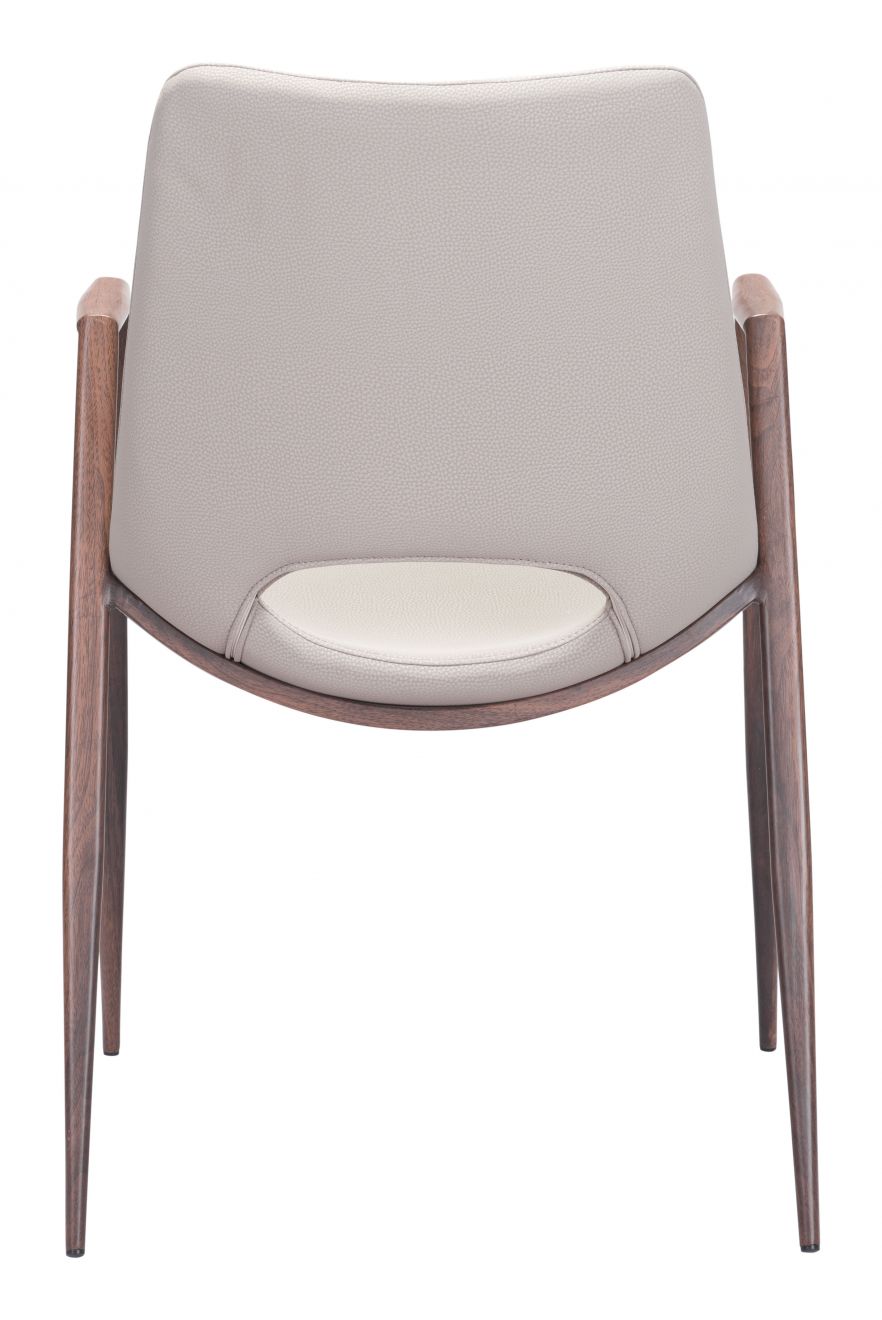 Zuo Modern Desi Faux Leather Dining Chair 2PC