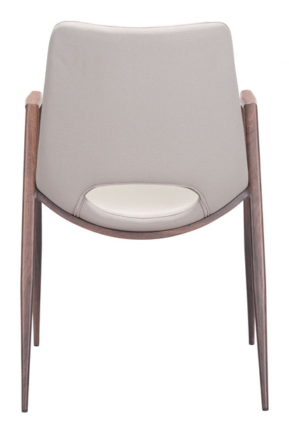 Zuo Modern Desi Faux Leather Dining Chair 2PC