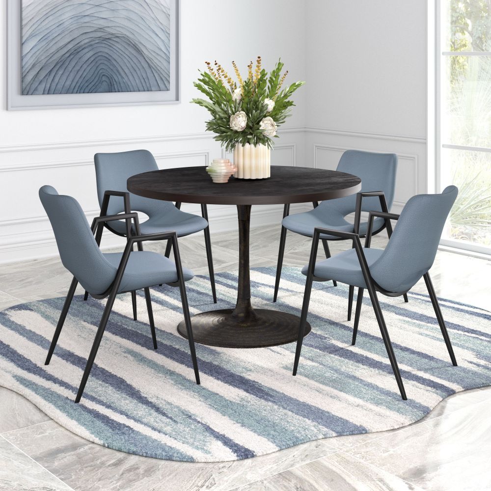 Zuo Modern Desi Faux Leather Dining Chair 2PC