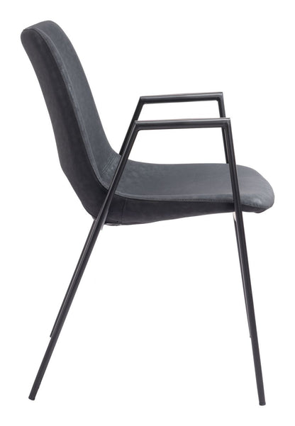 Zuo Modern Desi Faux Leather Dining Chair 2PC