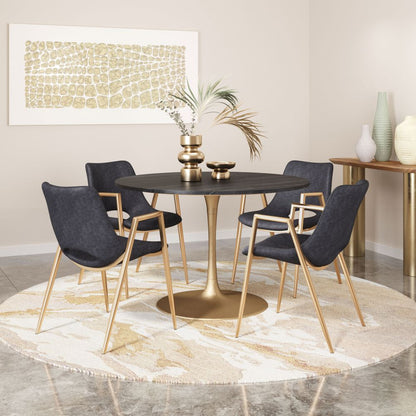 Zuo Modern Desi Faux Leather Dining Chair 2PC