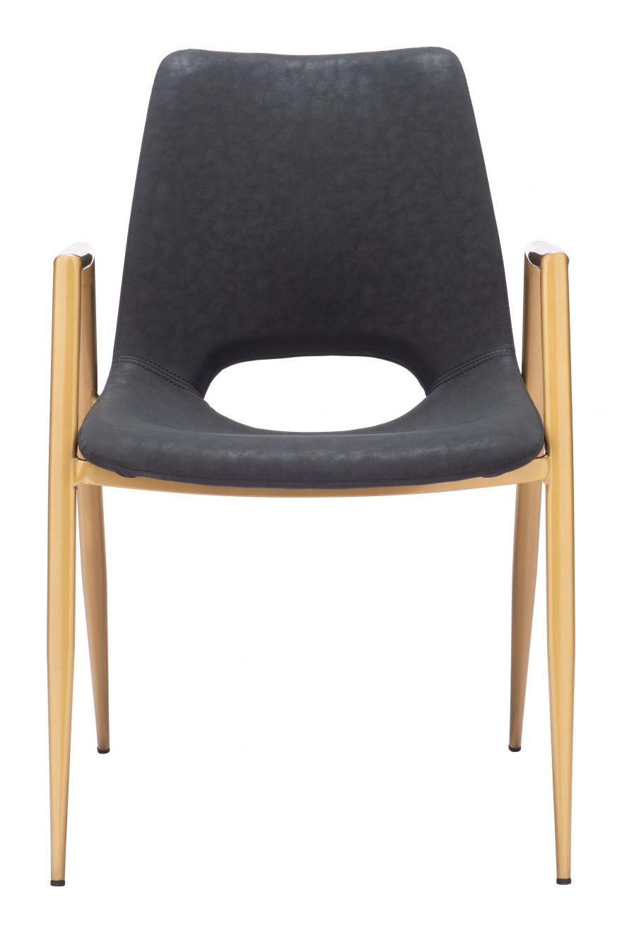 Zuo Modern Desi Faux Leather Dining Chair 2PC
