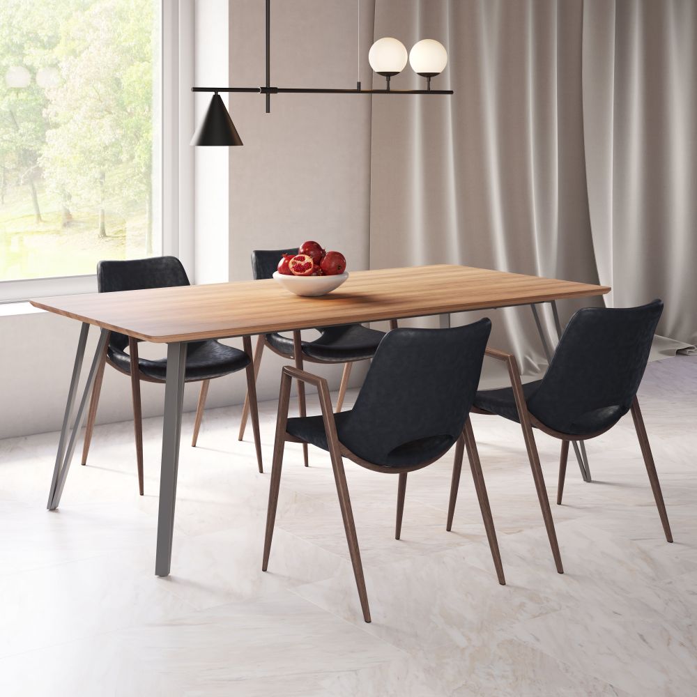 Zuo Modern Desi Faux Leather Dining Chair 2PC