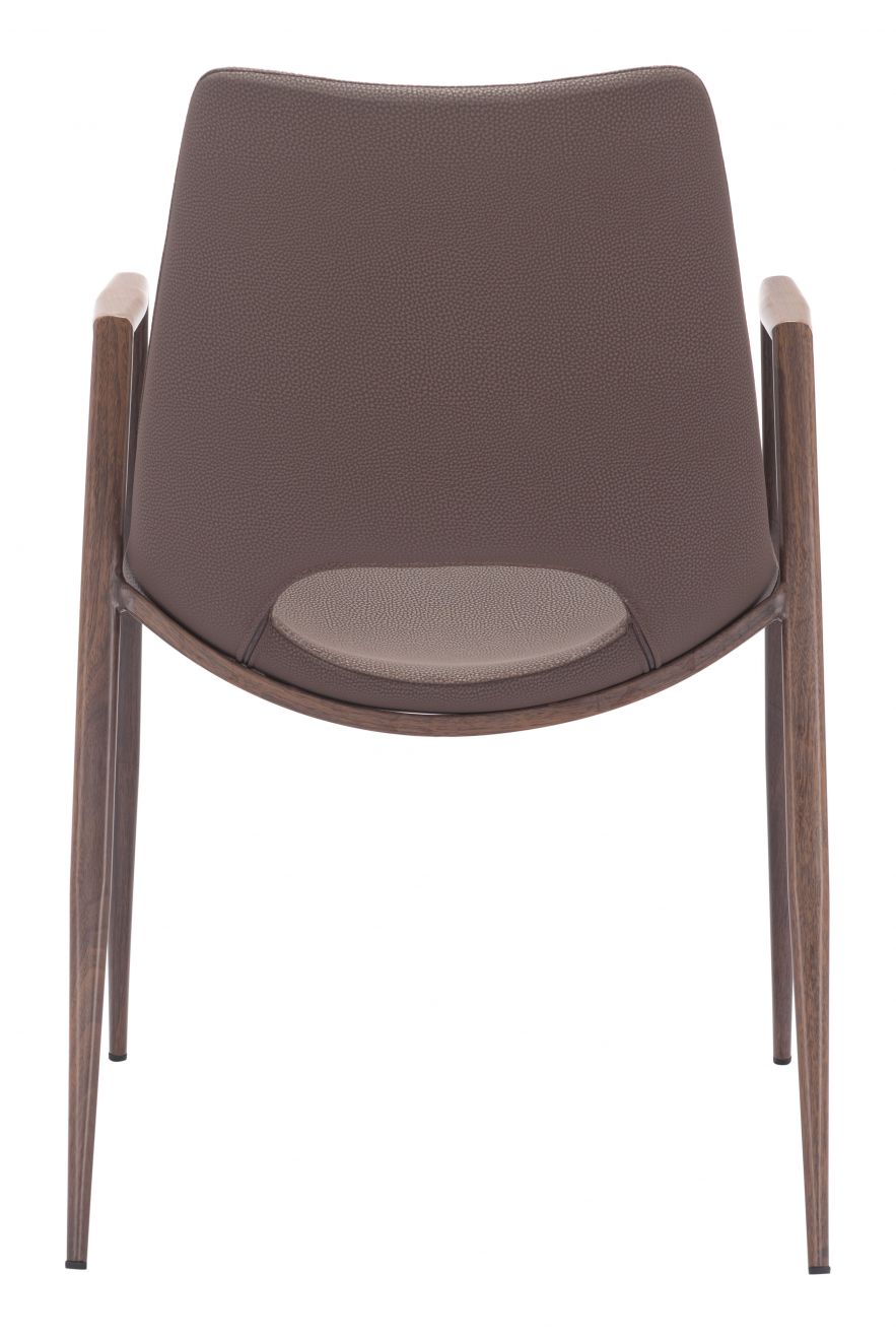 Zuo Modern Desi Faux Leather Dining Chair 2PC