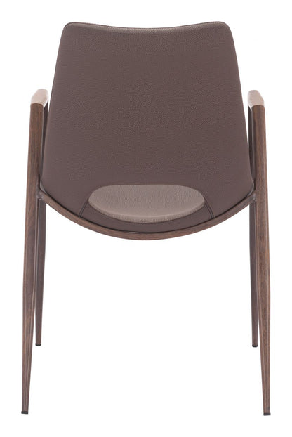 Zuo Modern Desi Faux Leather Dining Chair 2PC