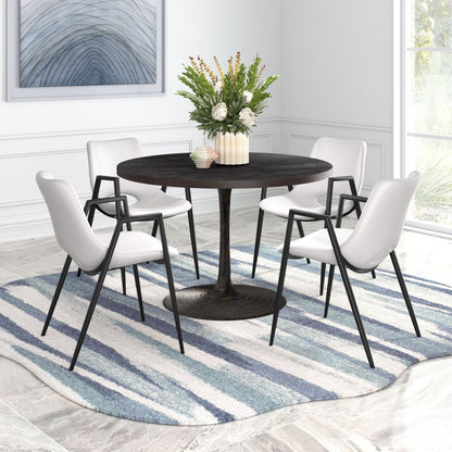 Zuo Modern Desi Faux Leather Dining Chair 2PC