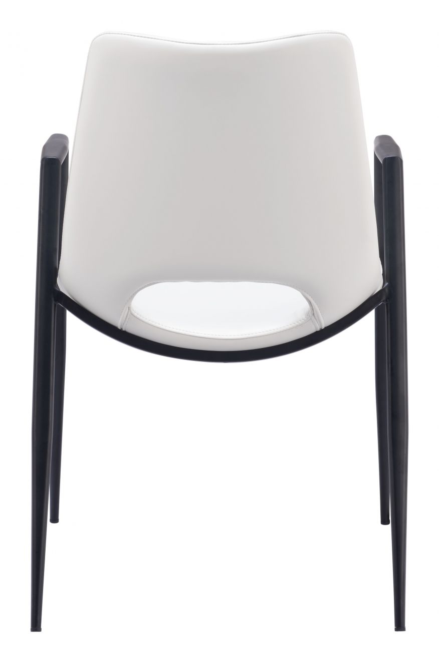 Zuo Modern Desi Faux Leather Dining Chair 2PC