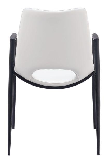 Zuo Modern Desi Faux Leather Dining Chair 2PC
