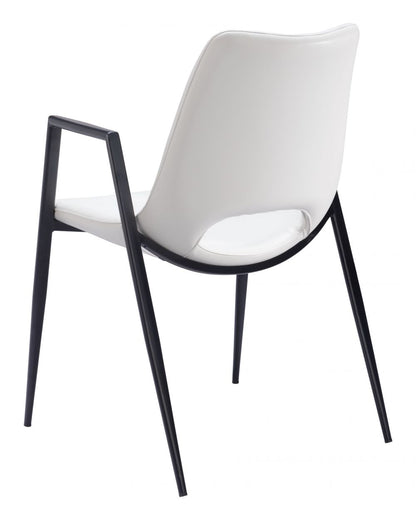Zuo Modern Desi Faux Leather Dining Chair 2PC
