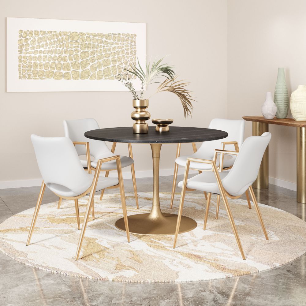 Zuo Modern Desi Faux Leather Dining Chair 2PC