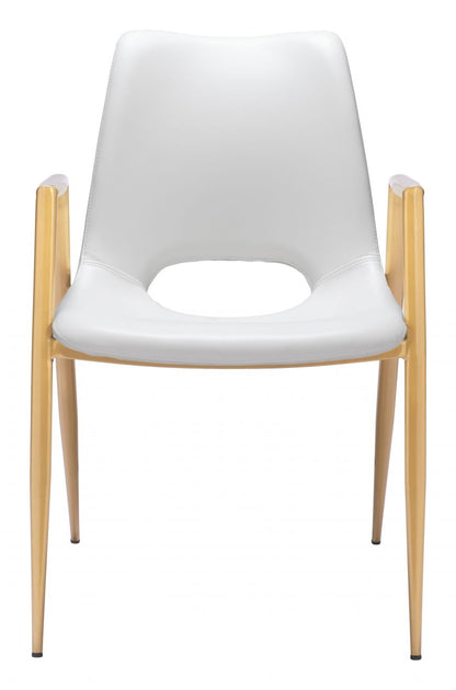 Zuo Modern Desi Faux Leather Dining Chair 2PC