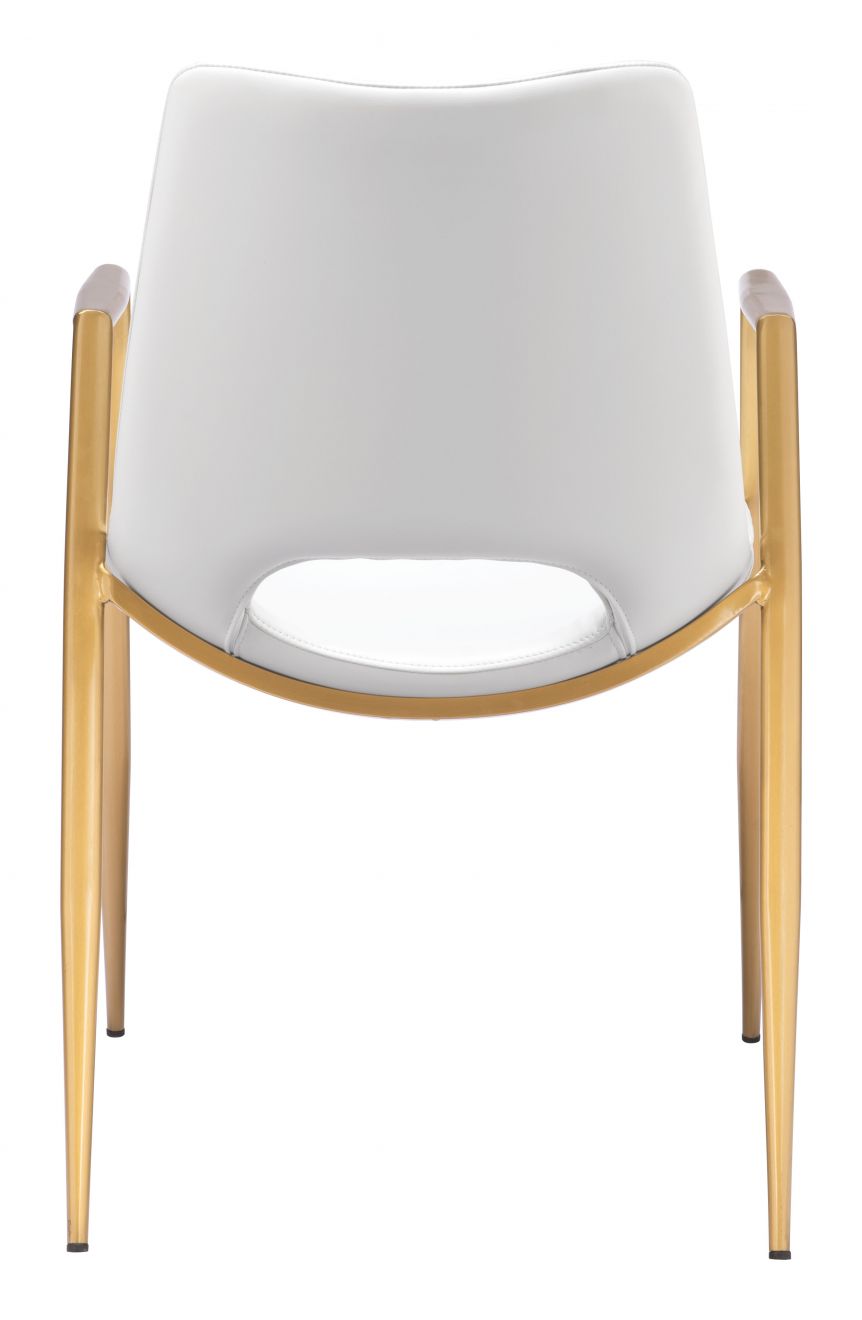 Zuo Modern Desi Faux Leather Dining Chair 2PC