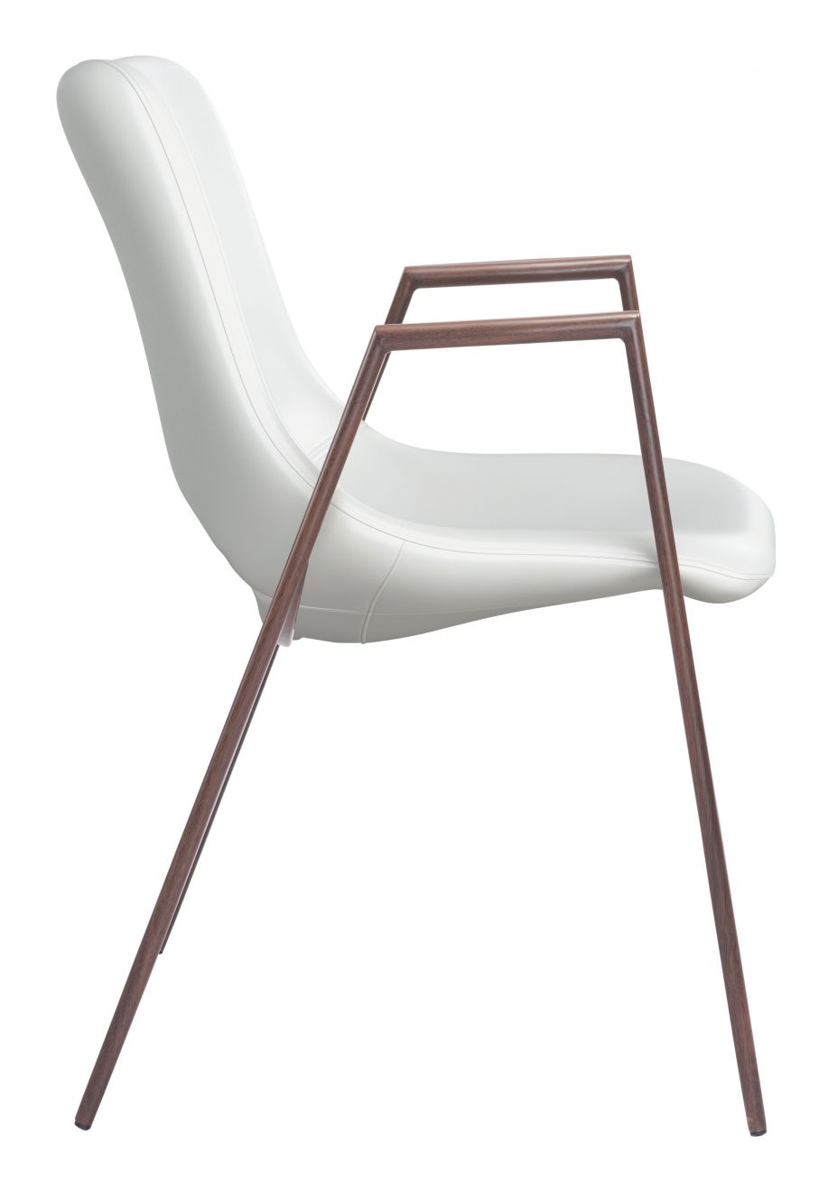 Zuo Modern Desi Faux Leather Dining Chair 2PC