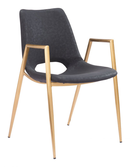 Zuo Modern Desi Faux Leather Dining Chair 2PC