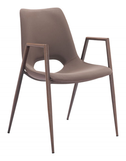 Zuo Modern Desi Faux Leather Dining Chair 2PC