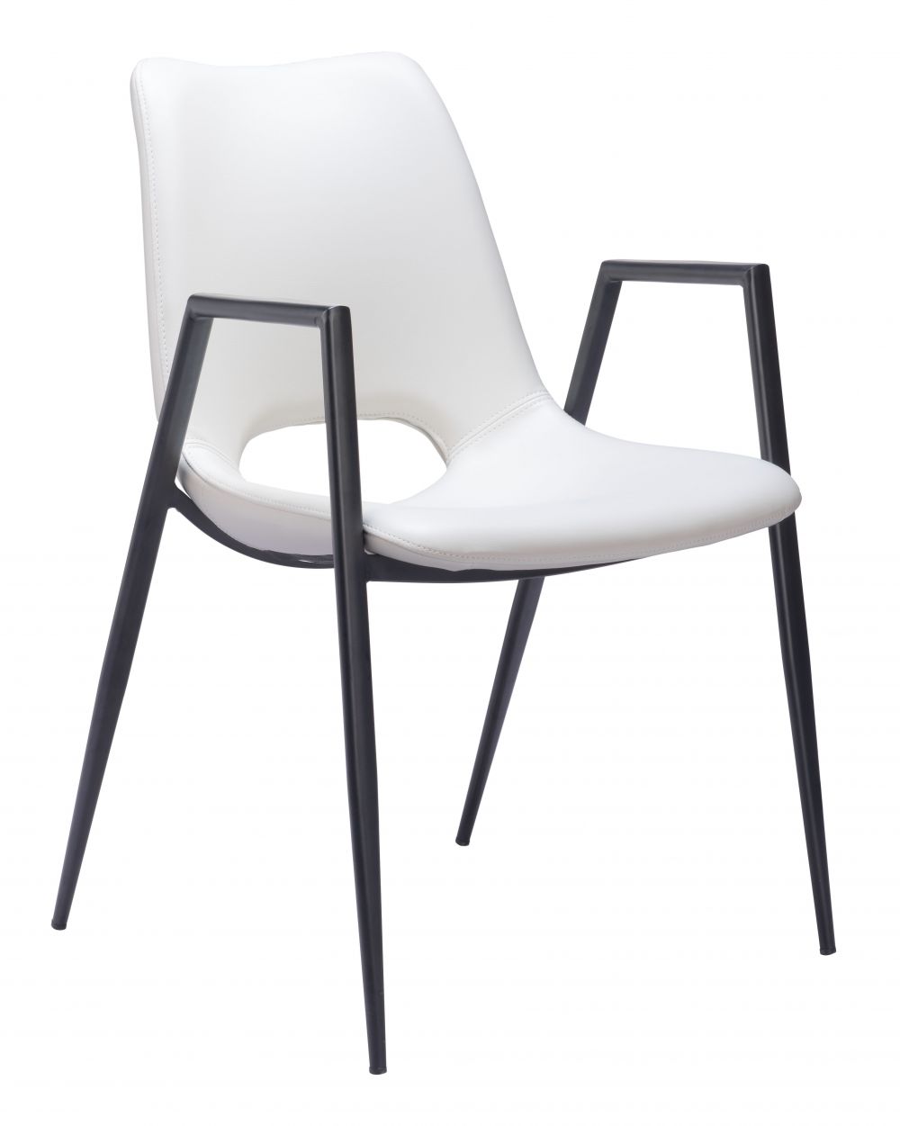 Zuo Modern Desi Faux Leather Dining Chair 2PC