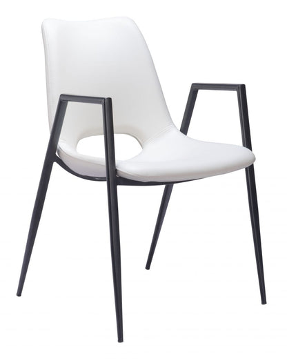Zuo Modern Desi Faux Leather Dining Chair 2PC