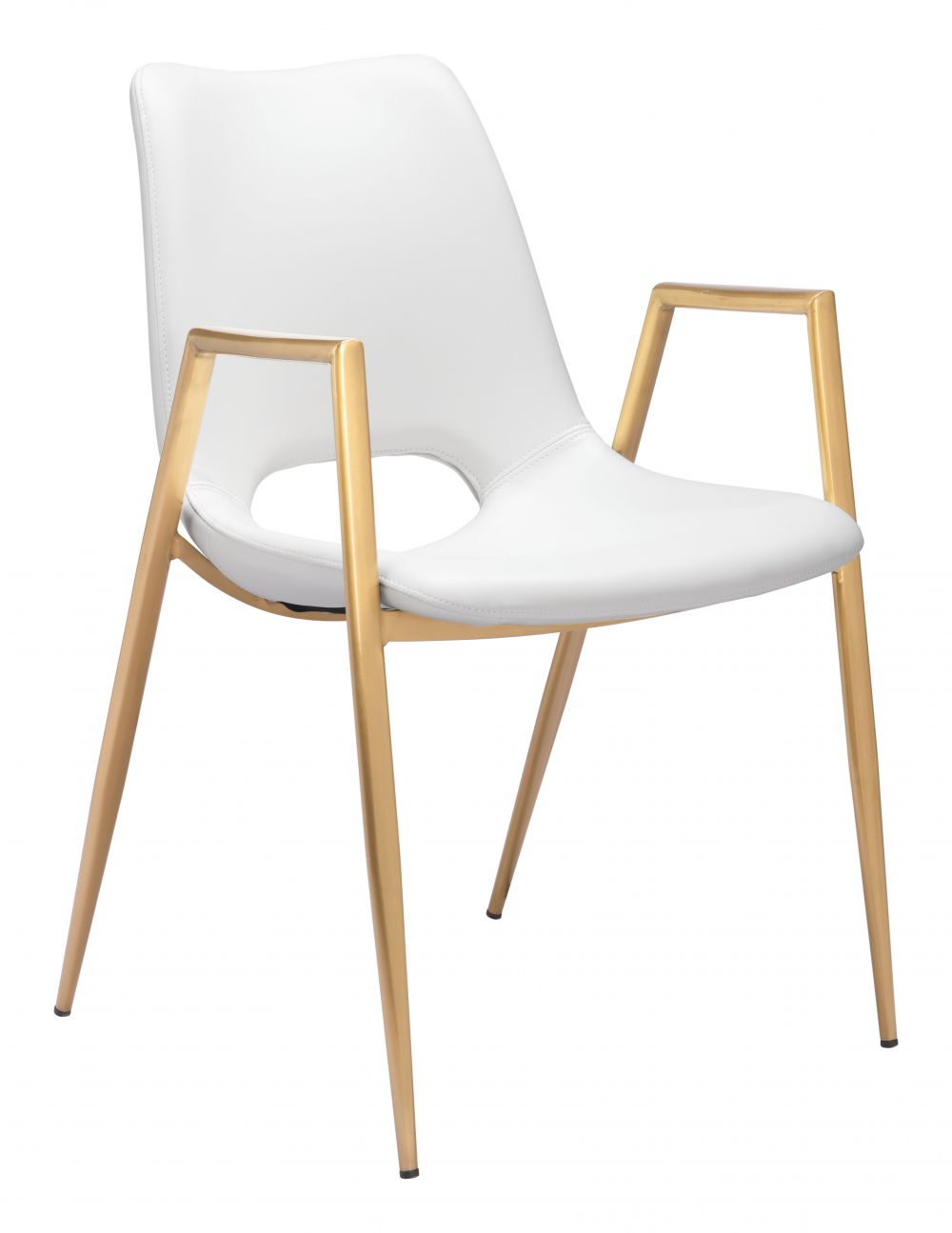 Zuo Modern Desi Faux Leather Dining Chair 2PC