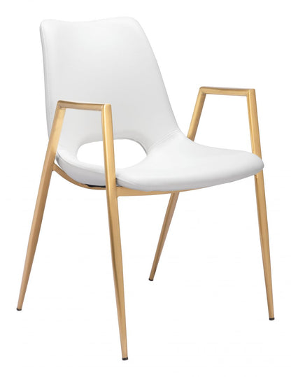 Zuo Modern Desi Faux Leather Dining Chair 2PC