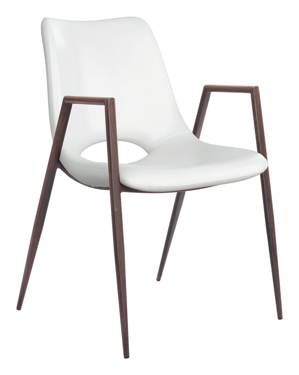 Zuo Modern Desi Faux Leather Dining Chair 2PC