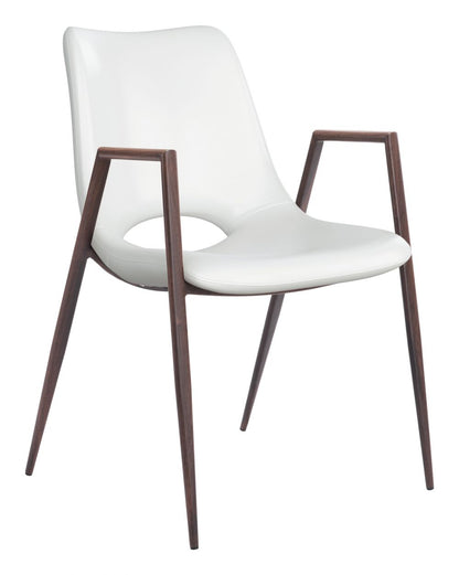 Zuo Modern Desi Faux Leather Dining Chair 2PC