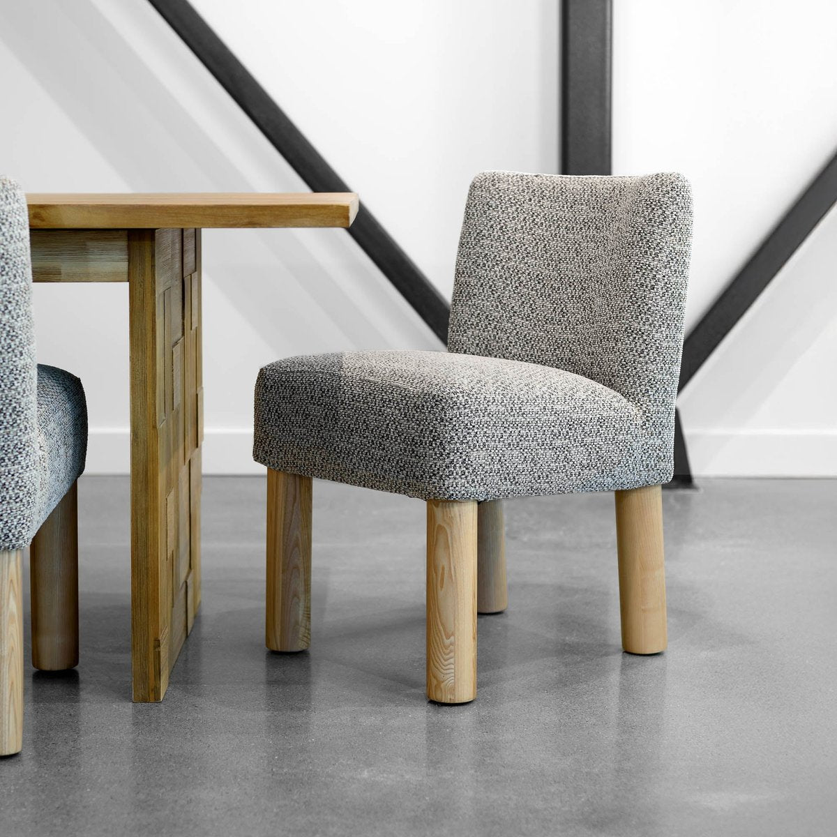 LH Home Destiny Fabric Armless Dining Chair (Set of 2)