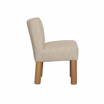 LH Home Destiny Fabric Armless Dining Chair (Set of 2)
