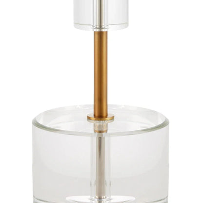 Deville Modern Optic Crystal Design Table Lamp