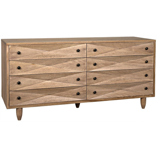 Diamond Double Wood Washed Walnut Chest-Chests-Noir-Sideboards and Things