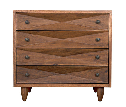 Diamond Wood Dark Walnut Chest-Chests-Noir-Sideboards and Things