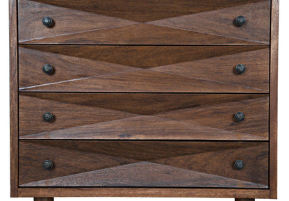 Diamond Wood Dark Walnut Chest-Chests-Noir-Sideboards and Things