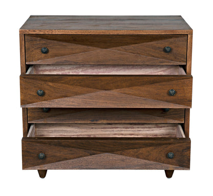 Diamond Wood Dark Walnut Chest-Chests-Noir-Sideboards and Things