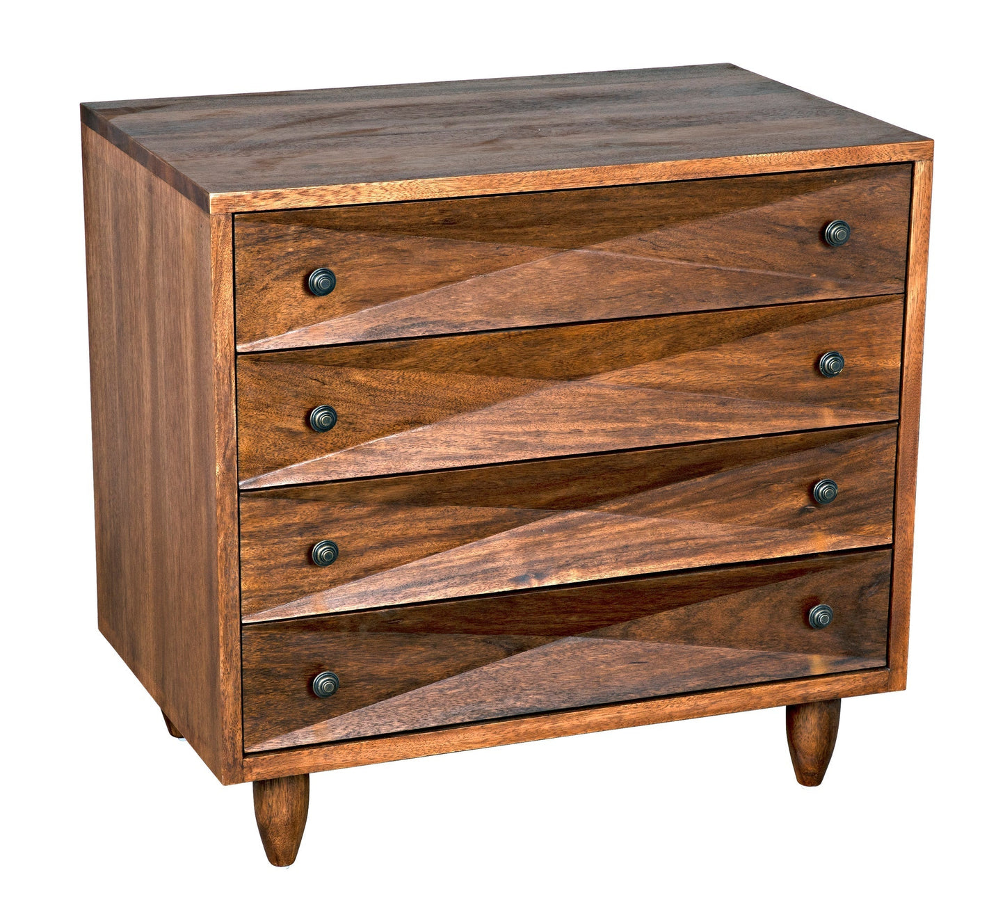 Diamond Wood Dark Walnut Chest-Chests-Noir-Sideboards and Things