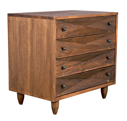 Diamond Wood Dark Walnut Chest-Chests-Noir-Sideboards and Things