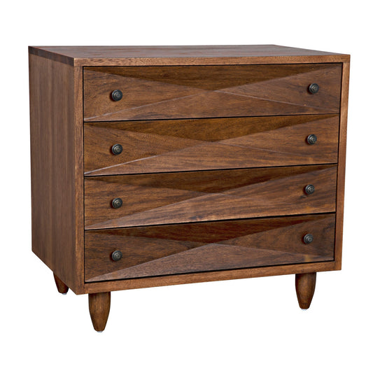 Diamond Wood Dark Walnut Chest-Chests-Noir-Sideboards and Things