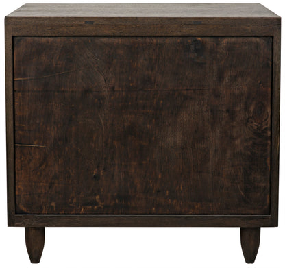 Diamond Wood Ebony Walnut Chest-Chests-Noir-Sideboards and Things