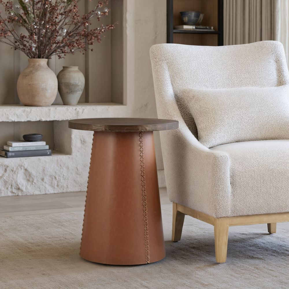 Zuo Modern Dikis Woop Top Round Side Table