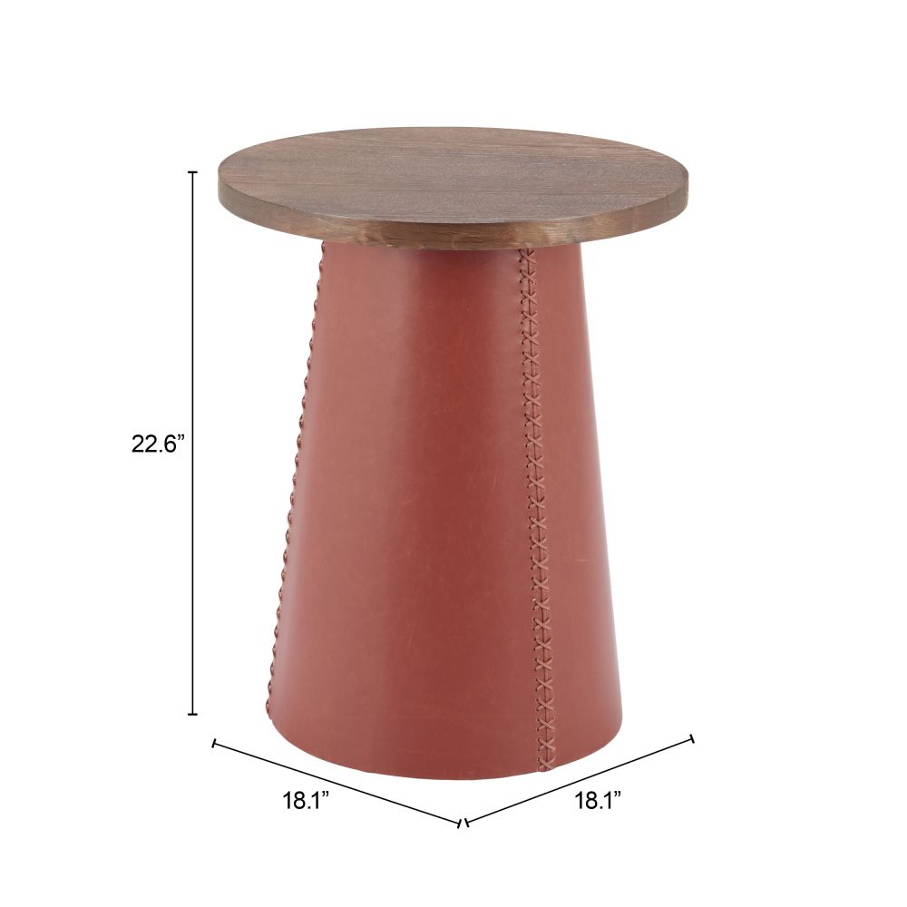 Zuo Modern Dikis Woop Top Round Side Table