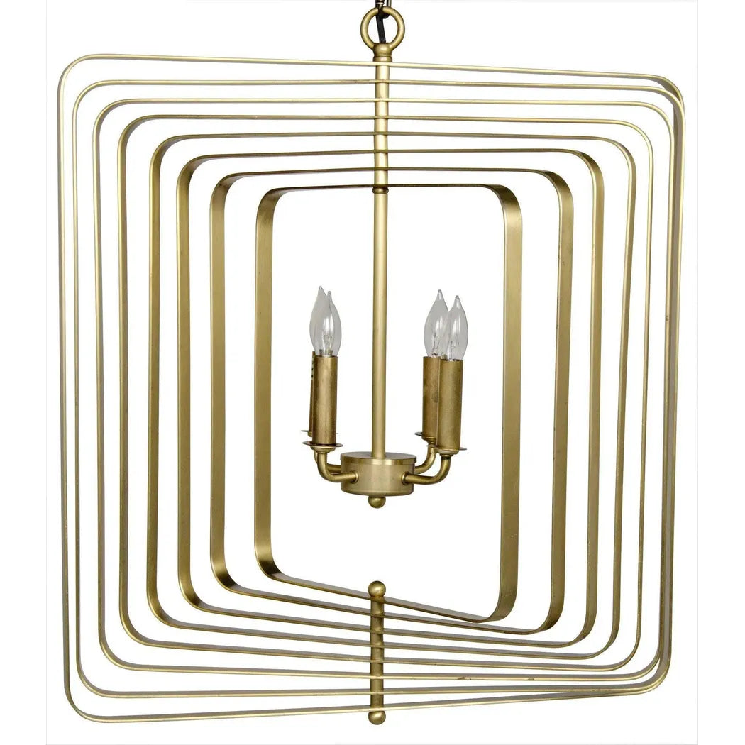 Dimaclema Metal Small Chandelier With Brass
